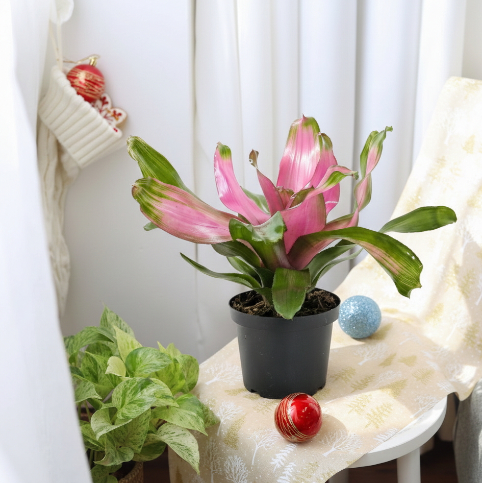 Bromeliad Donna - Unique, Colorful, Tropical Houseplant, Home Decoration