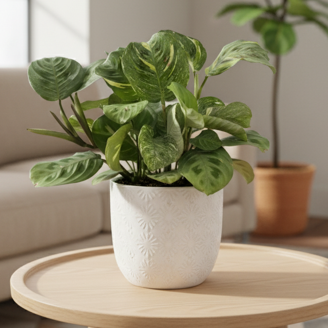 Maranta Variegated 'Beauty Kim' - Live Houseplant