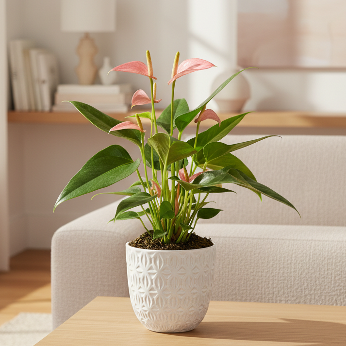 Anthurium 'Purple' - Live Houseplant