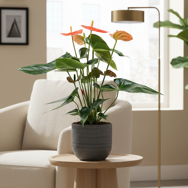 Anthurium &#39;Orange&#39; - Live Houseplant