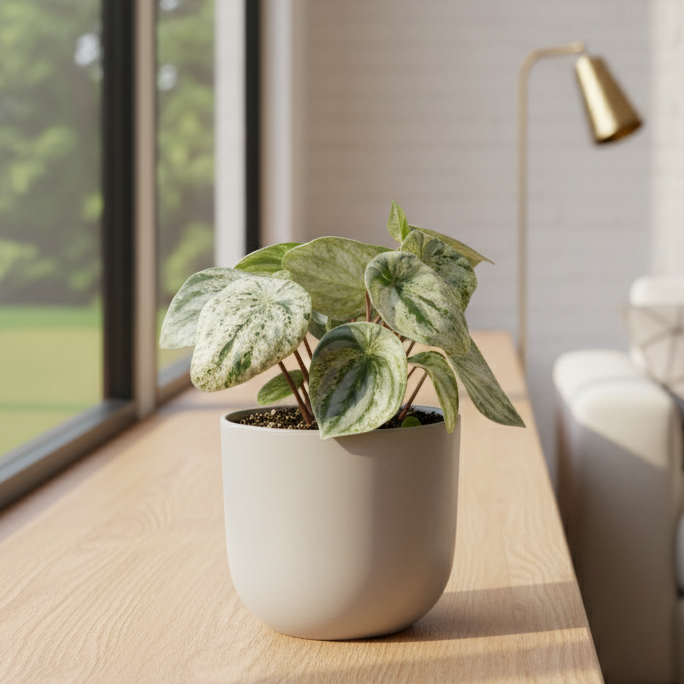 Peperomia 'Watermelon Variegated'