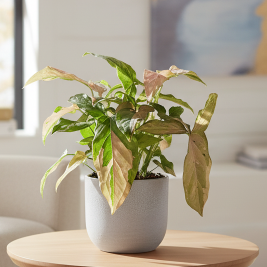 Syngonium &#39;Pink Splash&#39; - Live Houseplant