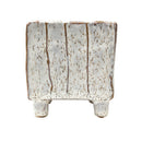 3 inch Square Speckled Footed Pot