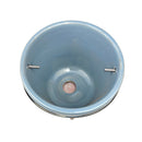 4 inch Blue Terracotta Pail Pot with Saucer