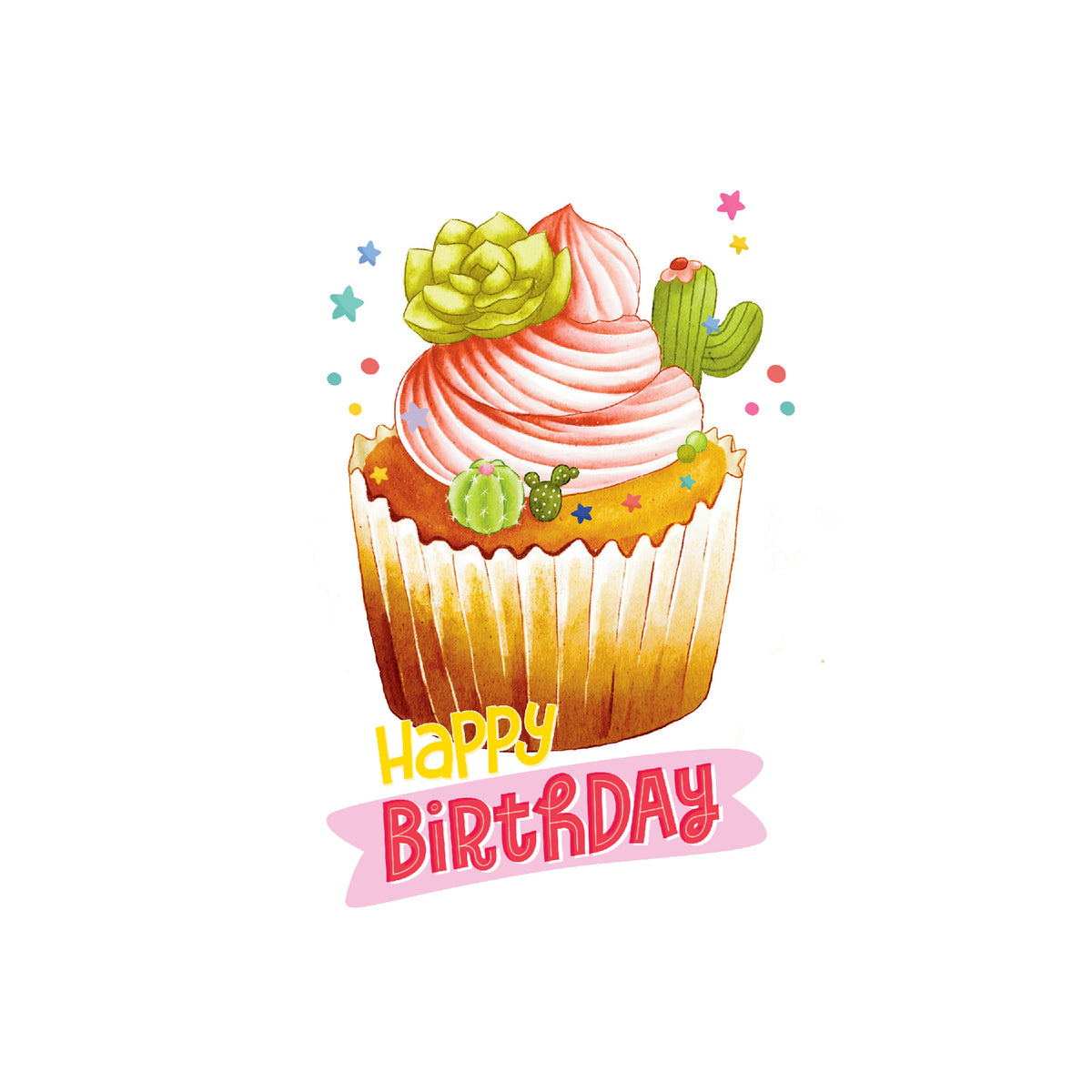 Happy Birthday Cake Card