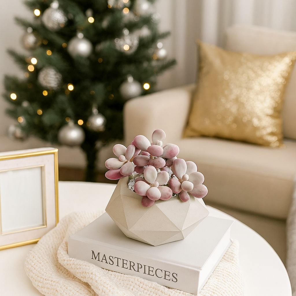 Moonstones Pachyphytum, 4 inch pink succulents, christmas decor ideas, gift for plant lovers 2025, buy holiday gifts online