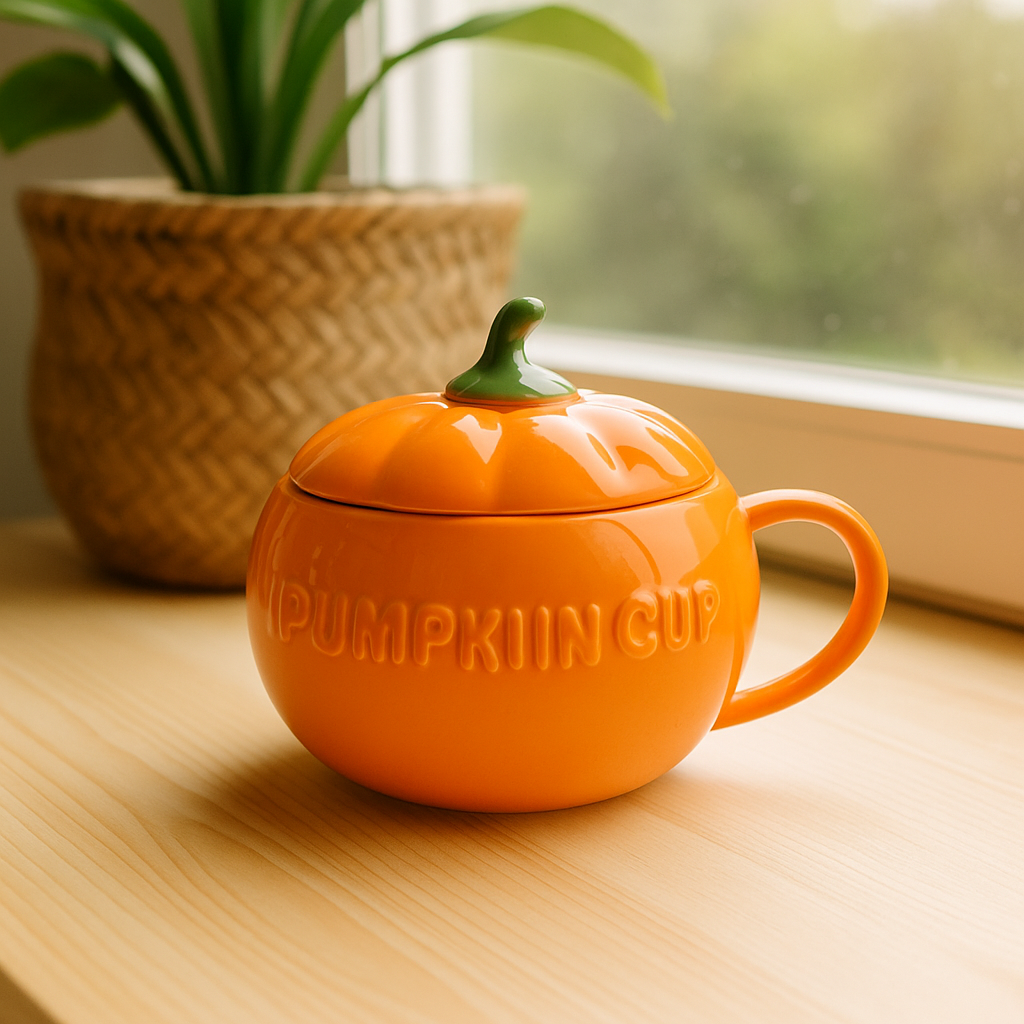Ceramic Pumpkin Cup Pot