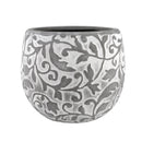 6 inch Hayden Ceramic Planter, Carved Pattern Planter, Ceramic Planter, Large Ceramic Pot
