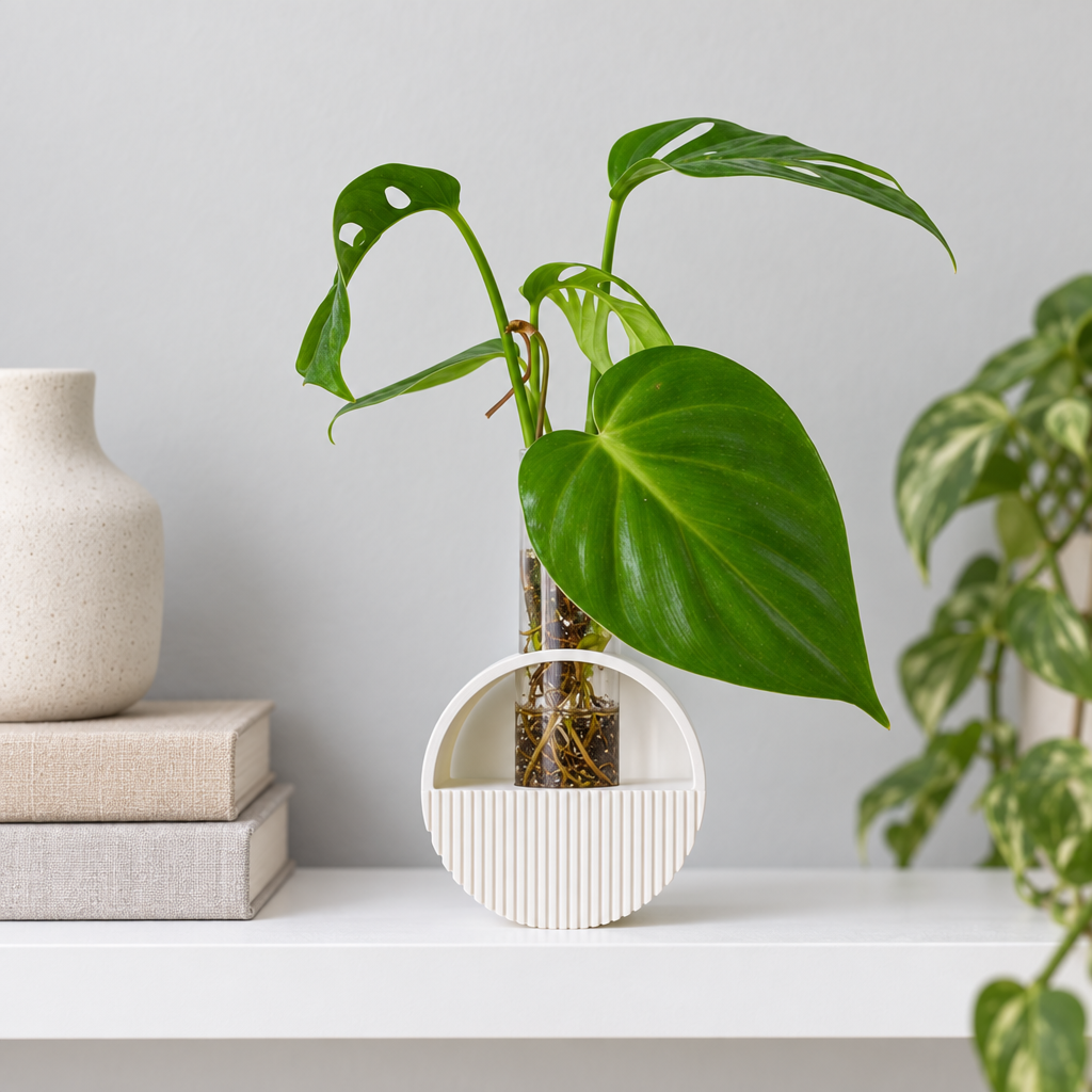 buy Wall hanging Round Vase online, glass pink modern style small wall decor for plant propagation thoughtful gift idea