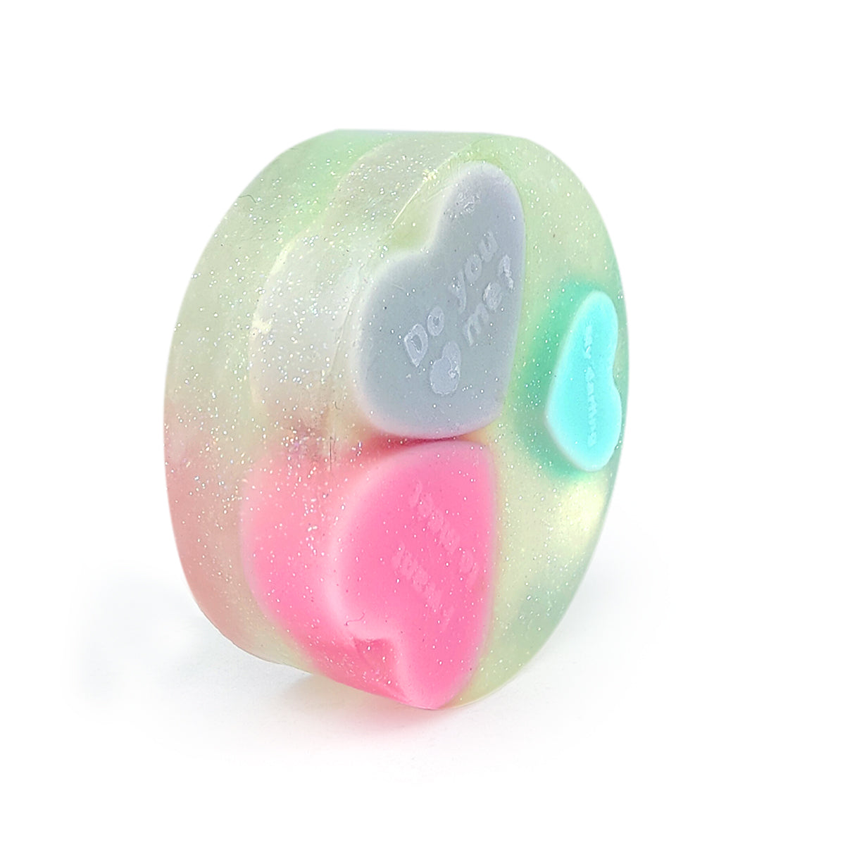 Glitter hearts glycerin handmade soap bar for sale, Buy Glycerin Soap online, Birthday gift ideas