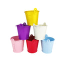 tiny white buckets, craft supplies, favor tin pail, white pot, succulent pot, succulent box, garden gift, succulent garden, succulent party, metal pot