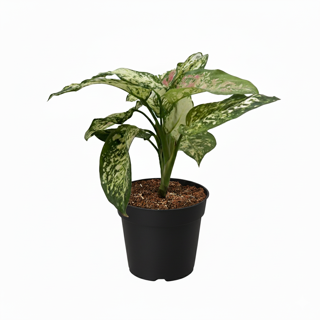 4 inch Chinese Evergreen 'Wishes', 4 inch indoor plant, beginner-friendly live plants, decorative plants