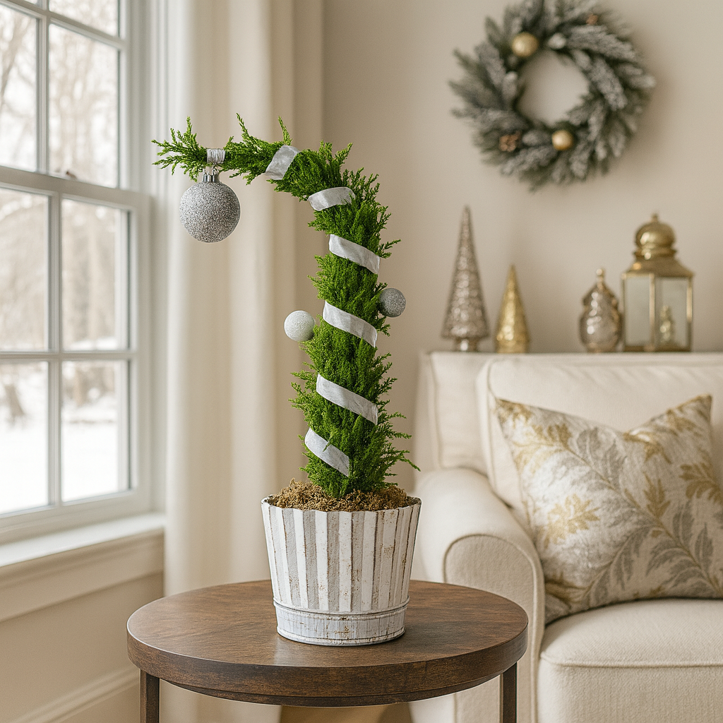 Lemon Cypress live plants, mini xmas plants, holiday decorative plants, buy christmas gifts online, holiday decor items for sale