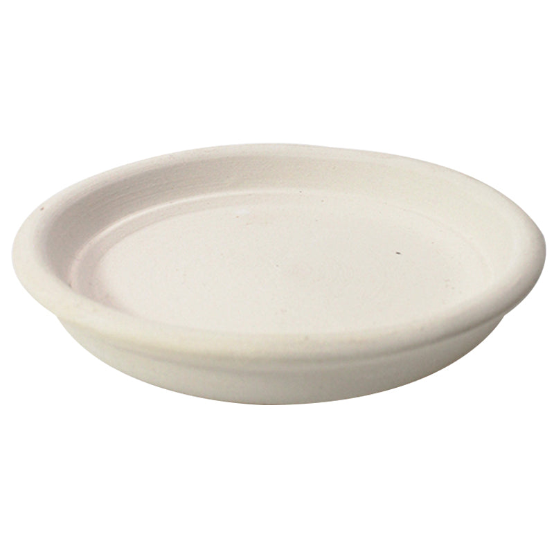 4" White Clay Saucer