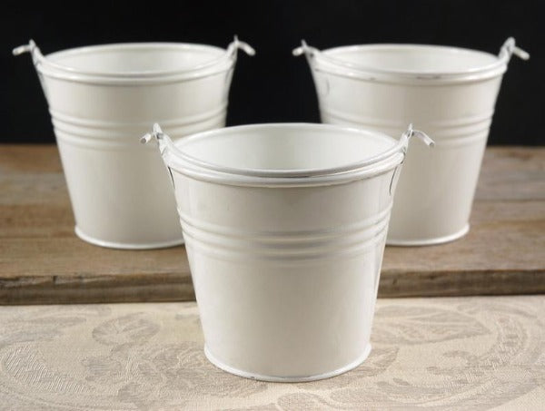 white tin pail