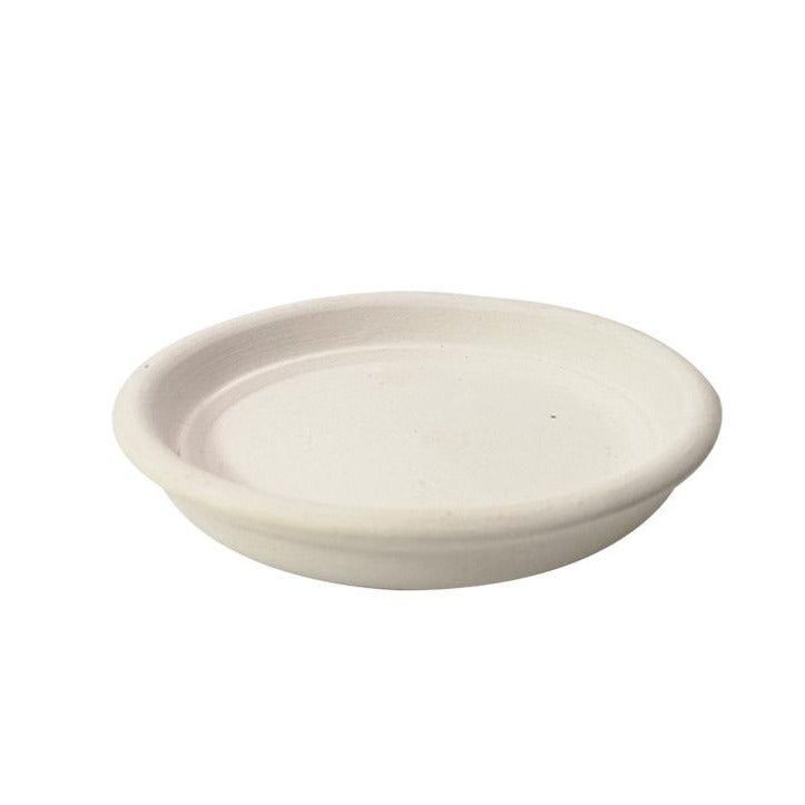 plant saucer white 3'' White Clay Saucer