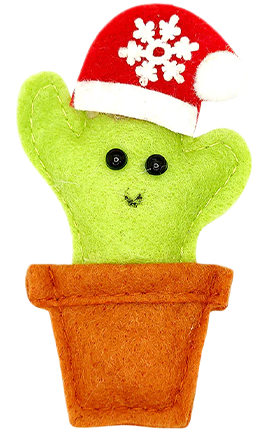 Christmas tree decoration ideas 2023, where to buy christmas tree decoration, Christmas Tree Ornaments, Cactus Christmas Ornament in Green Felt Holiday Home Decor