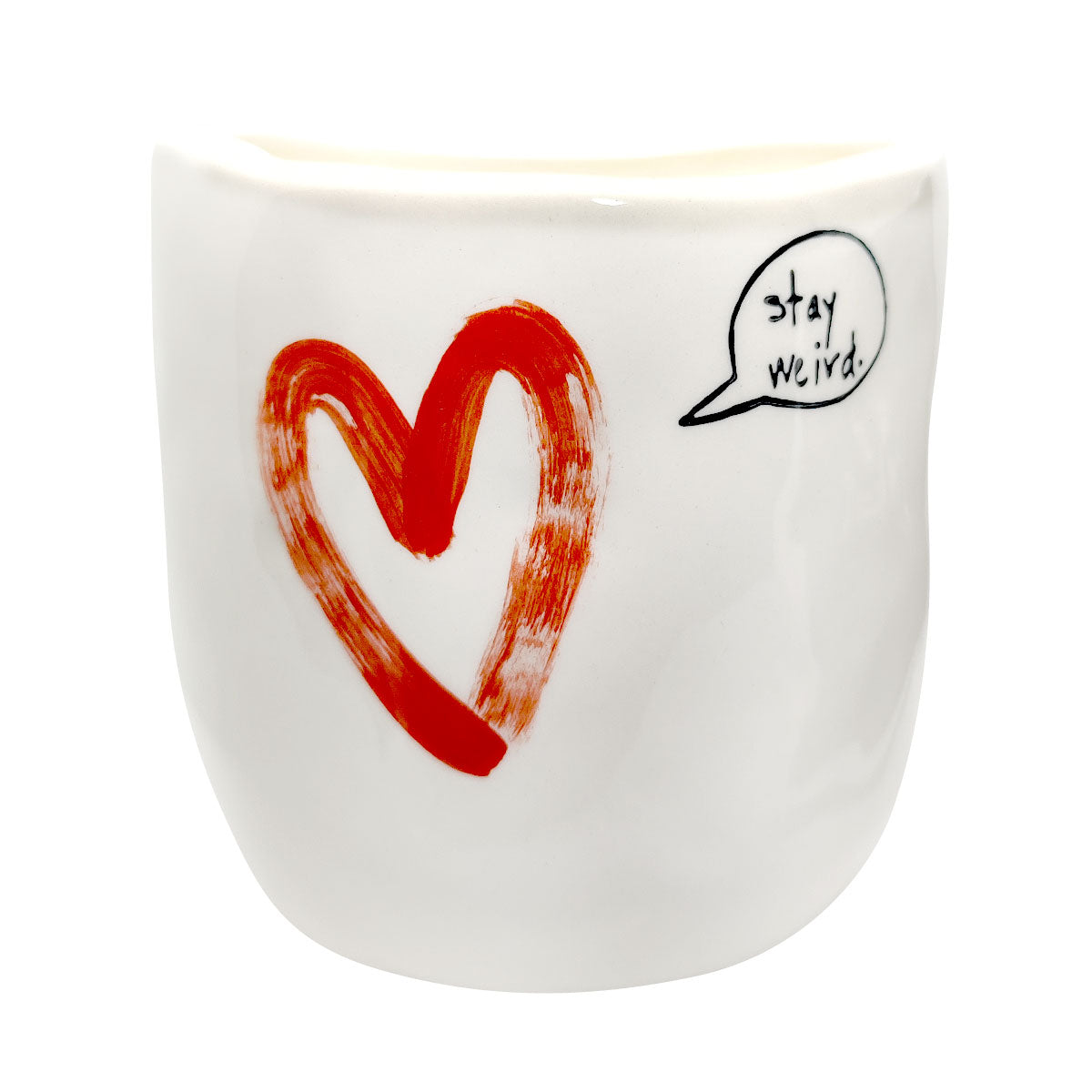Stay Weird Pot for sale, Heart pot for Valentine&#39;s gift ideas, Succulent gift for her, Valentines pot for succulent plants, Ceramic succulent pot for sale, Home office decor ideas