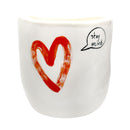 Stay Weird Pot for sale, Heart pot for Valentine&#39;s gift ideas, Succulent gift for her, Valentines pot for succulent plants, Ceramic succulent pot for sale, Home office decor ideas