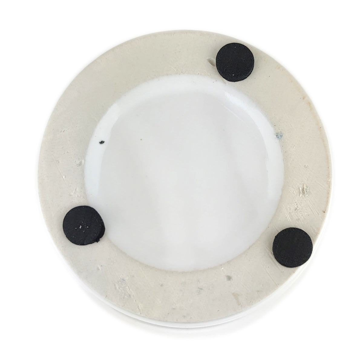 white modern pot, 6 inch minimalist pot for succulents and houseplants, pot with drainage hole and saucer