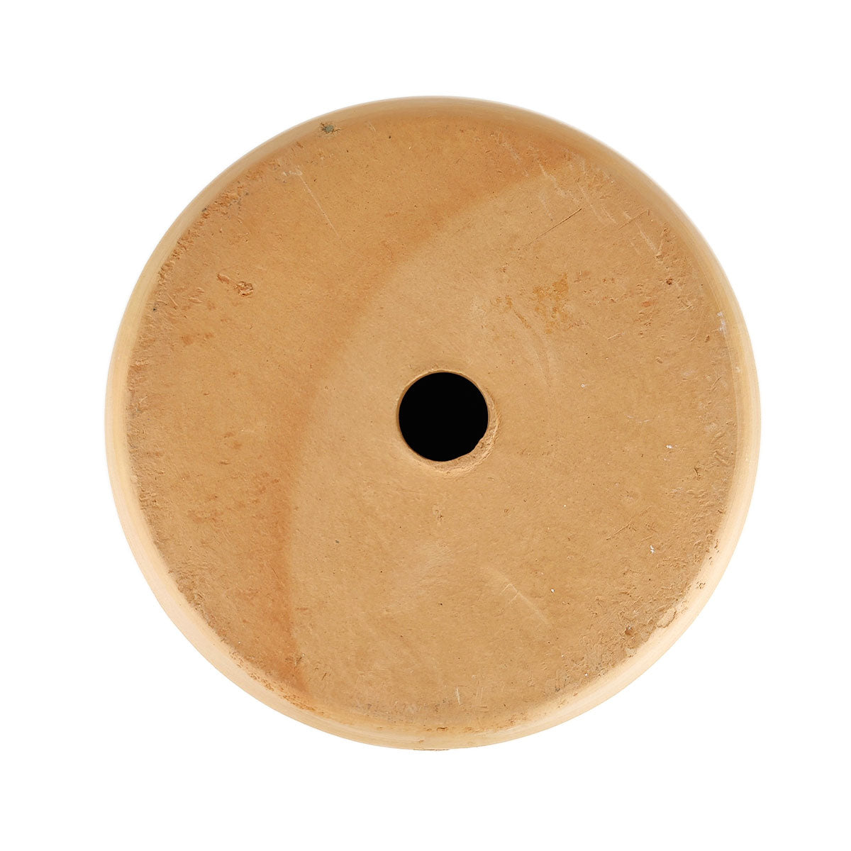 Terracotta deep cylinder pot, 6 inch clay pot with drainage hole, breathable pot for houseplants