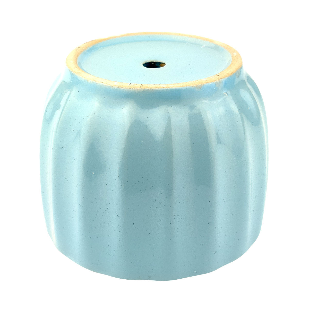 Blue Ripple Ceramic Pot for sale, Minimalist Style Ceramic Plant Pot, Simple Style Indoor pot for succulent and cactus, Round ceramic flower pots for sale