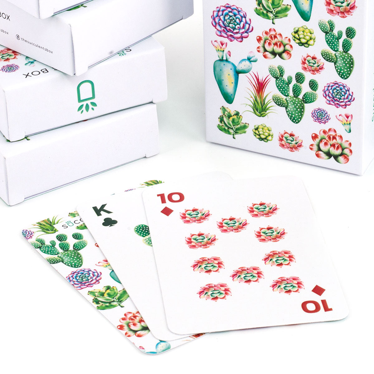succulent craft ideas, succulent gift ideas, succulents playing cards