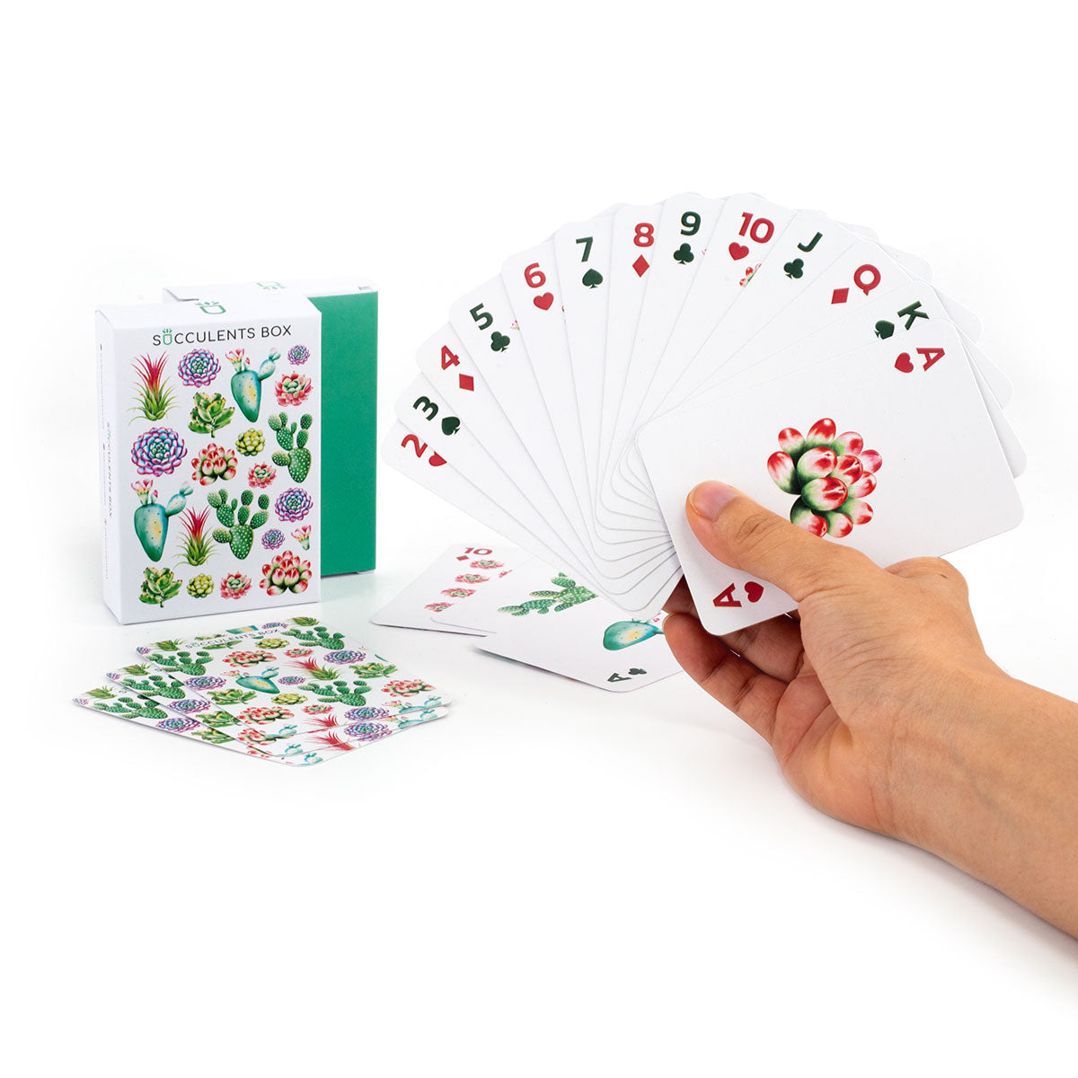 succulent craft ideas, succulent gift ideas, succulents playing cards