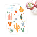 Succulent Planner Sticker for sale, succulent craft ideas, succulent gift ideas, cute plant stickers, decorative scrapbook sticker for sale, Cute Succulents Sticker