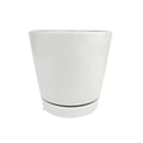 minimalist pot for indoor plant, 4 inch gray ceramic pot, medium plant pot
