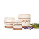 Horizontal Leaf Pattern Pot, terracotta pot, unique terracotta pots