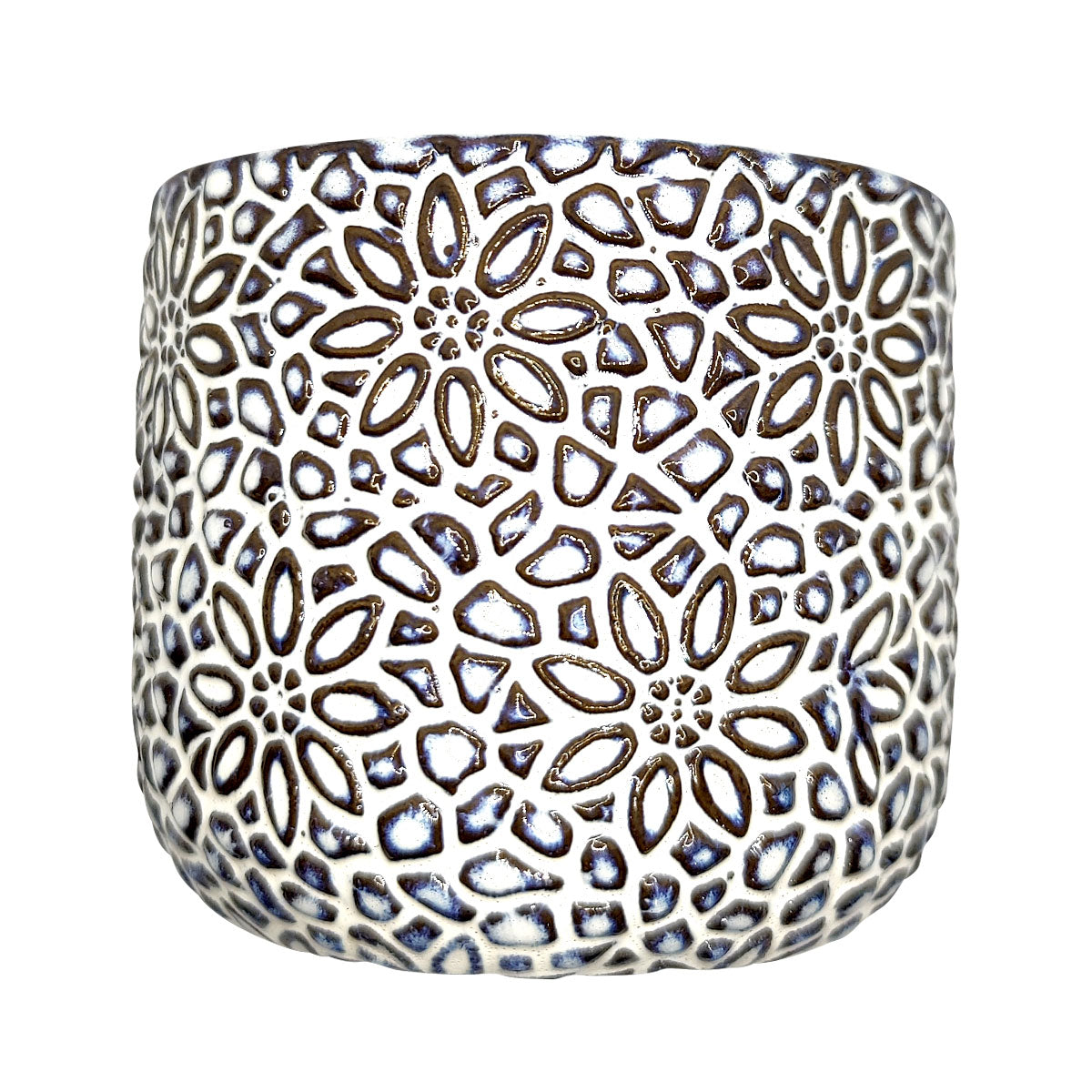 Geometric Floral Pot for sale, Ceramic Pot for succulents and flowers, Modern style flower pot for sale, Succulent gift decor ideas