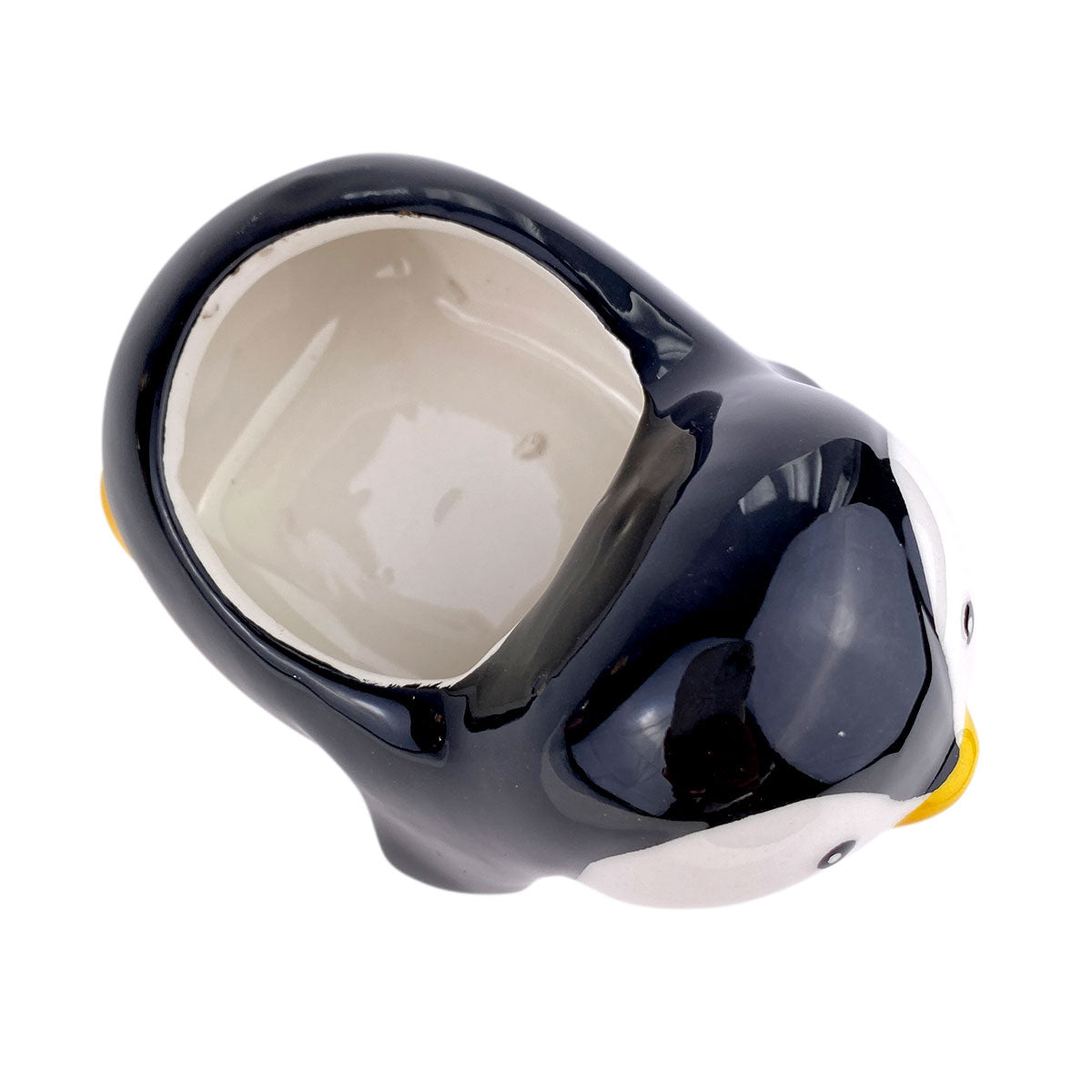 Ceramic Penguin Pot for sale, Cute Ceramic Succulent Pot, Penguin Planter Decor, Craft Supplies, Succulent Gift Ideas, Penguin Succulent Pot