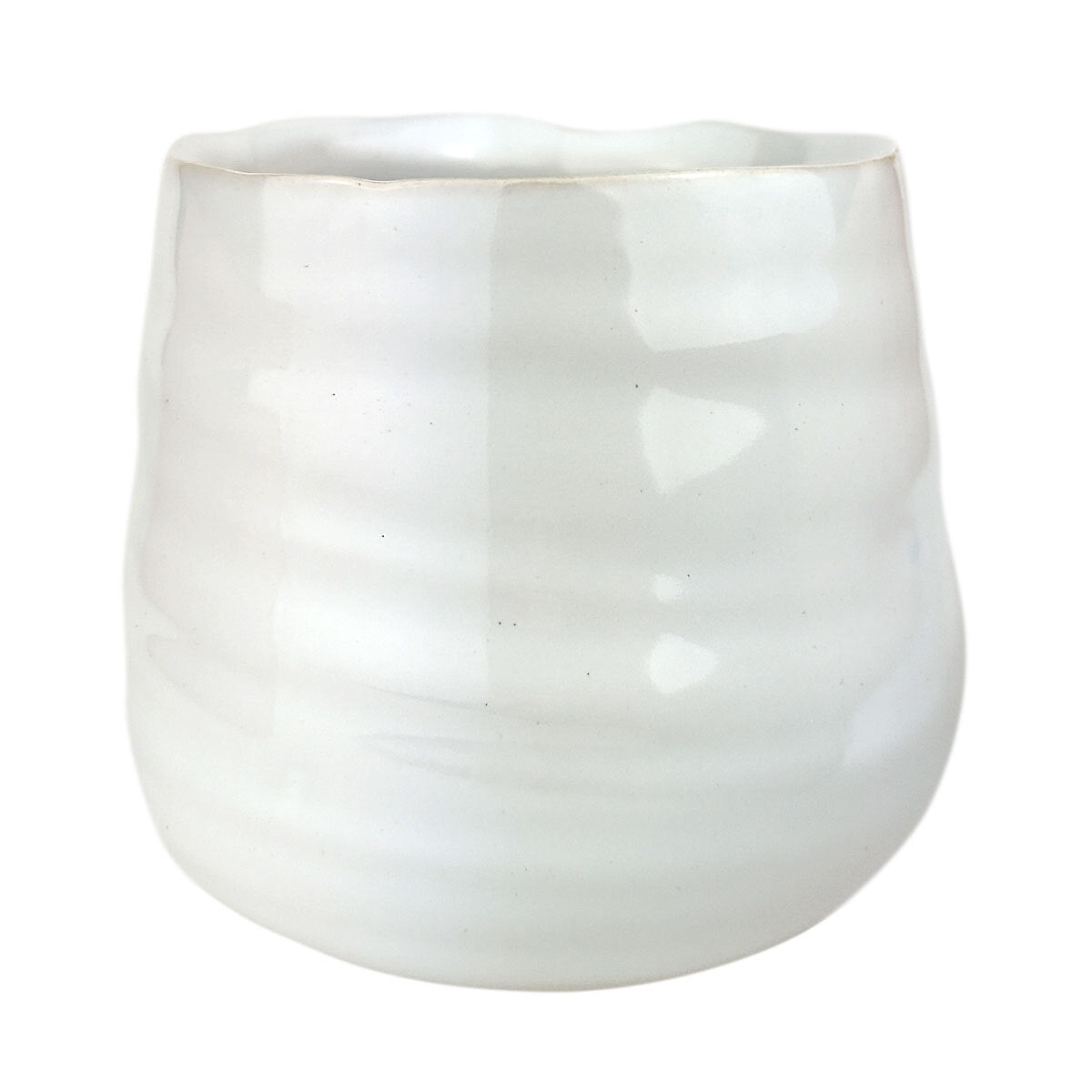 Wavy Ceramic Pot for sale, Small White Ceramic Pot for succulents and flowers, Modern style flower pot for sale, Succulent gift decor ideas