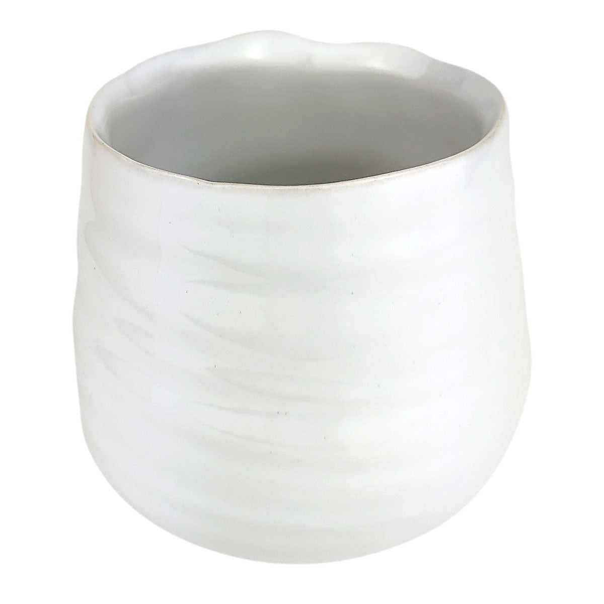 Wavy Ceramic Pot for sale, Small White Ceramic Pot for succulents and flowers, Modern style flower pot for sale, Succulent gift decor ideas