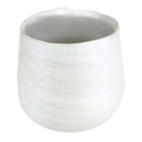 Wavy Ceramic Pot for sale, Small White Ceramic Pot for succulents and flowers, Modern style flower pot for sale, Succulent gift decor ideas