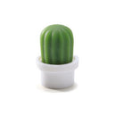 White Cactus Fridge Magnet