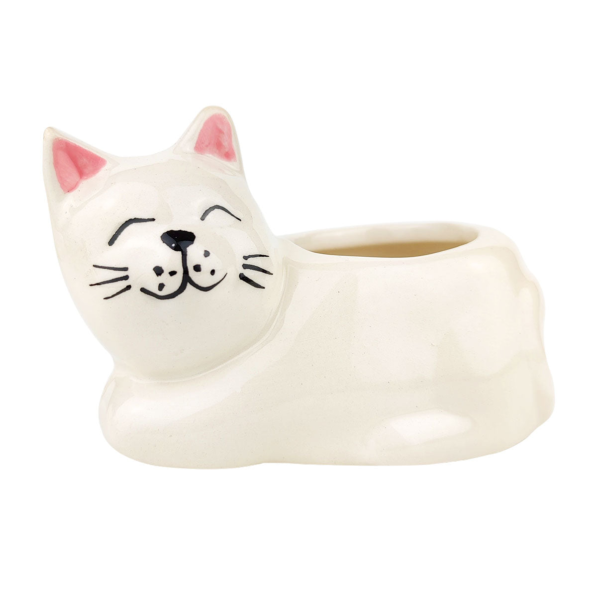 Ceramic pot, Ceramic cat pot, adorable cat pot, cute cat pot, cute pot, animal pot for succulents, small succulents and cactus pot, elegant desk décor, cute animal planter, cat pot for sale, succulent gift ideas, succulent pots near me, ceramic planter, cat succulent pot, cat plant pot, cat planter pot, cat pot