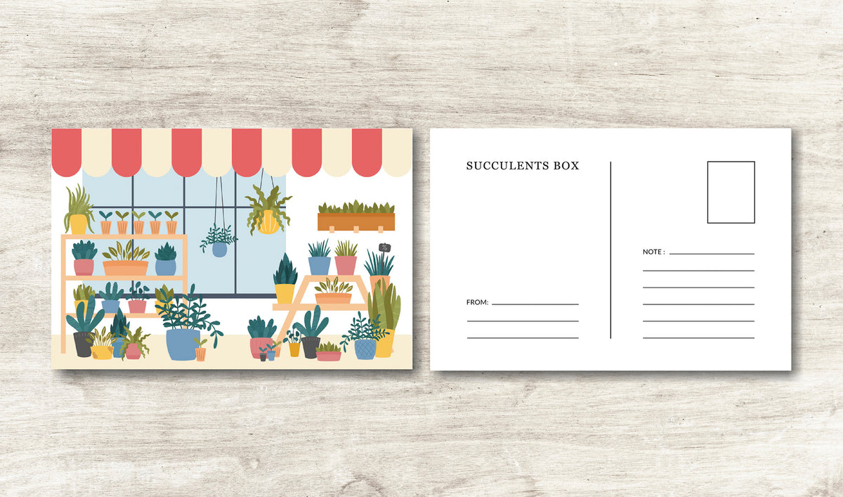 Succulents Greeting Card for sale, Thank you succulents card, Succulents Gift Ideas, Cactus Greeting Card, House plants card, Valentine succulents card, Succulents greeting card for her