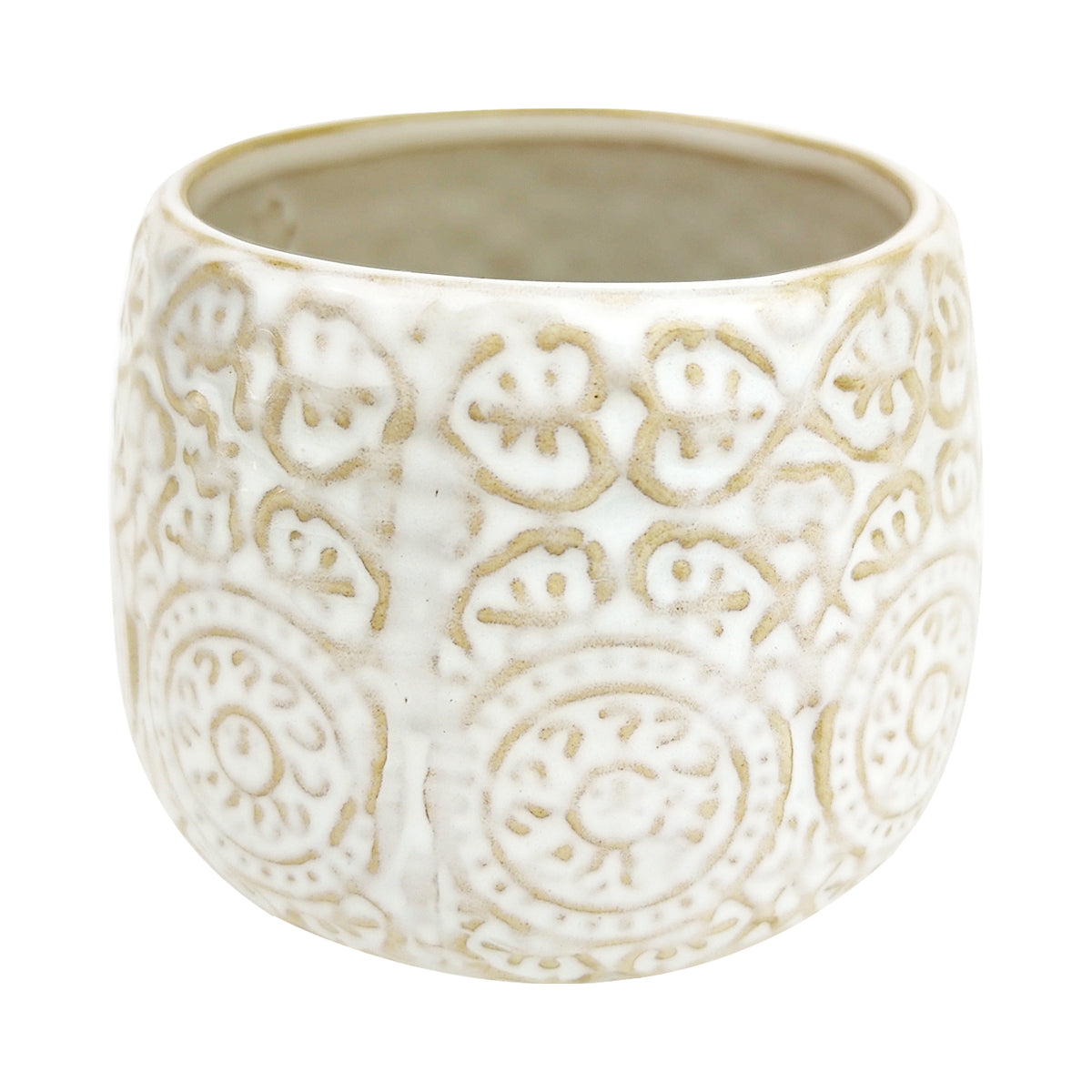 Round Vintage Pot for sale, Pot for cactus and succulent, vintage style home decor, flower pot for sale