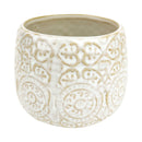 Round Vintage Pot for sale, Pot for cactus and succulent, vintage style home decor, flower pot for sale