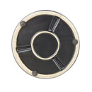 Black porcelain cylinder pot for houseplant, 6 inch modern pot, minimalist pot with saucer and drainage hole