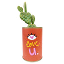 punny tin can for sale, tin pot for succulent and cactus, Valentine's day gift ideas, succulent gift ideas, funny pot for sale, Valentine gift for your lover