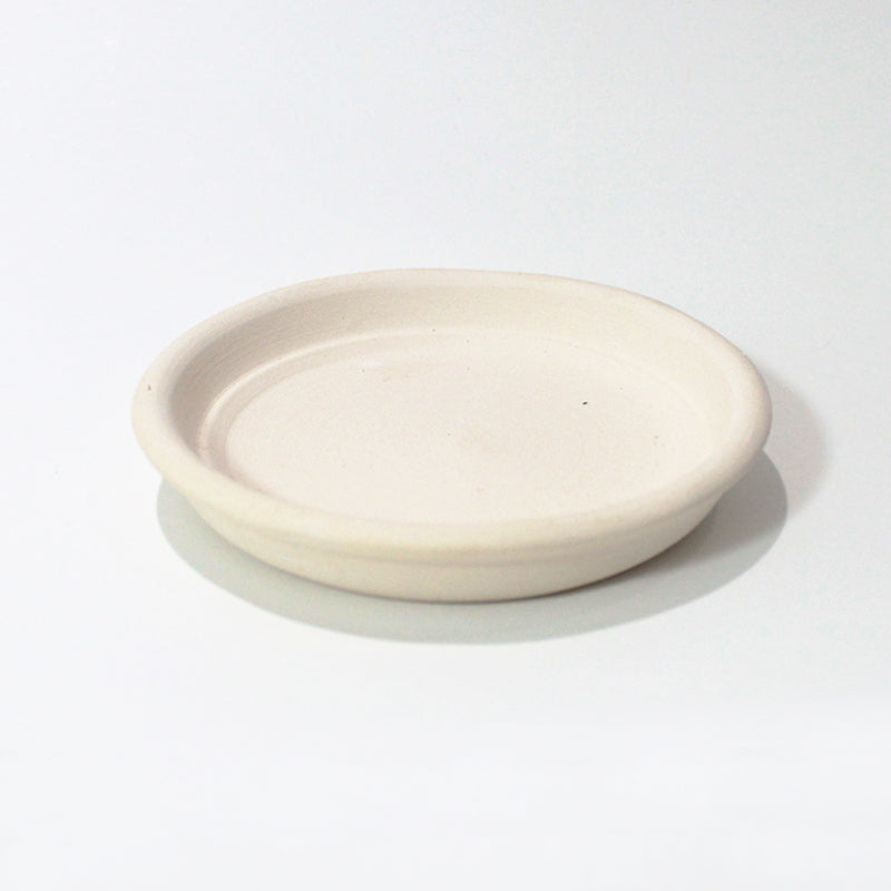 saucer plate for plants 3'' Unglazed White Clay Saucer - Ideal For Plants, Crafts, Fairy Gardens