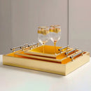 small serving tray, decorative tray for bathroom, decorative tray for living room, modern serving tray, decorative tray centerpiece, red serving tray, tray for home office decor