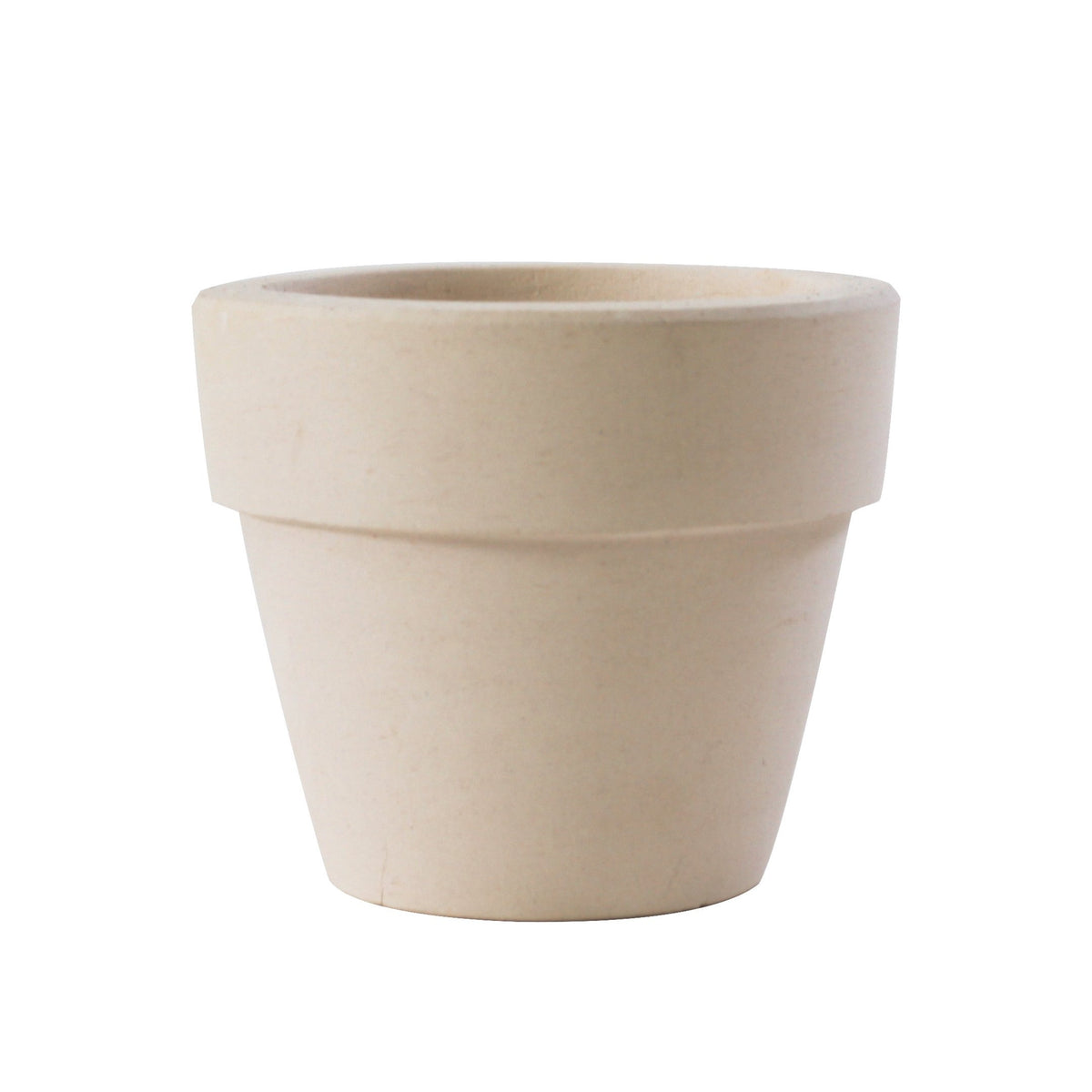 white terra cotta clay pot