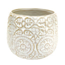 Round Vintage Pot for sale, Pot for cactus and succulent, vintage style home decor, flower pot for sale