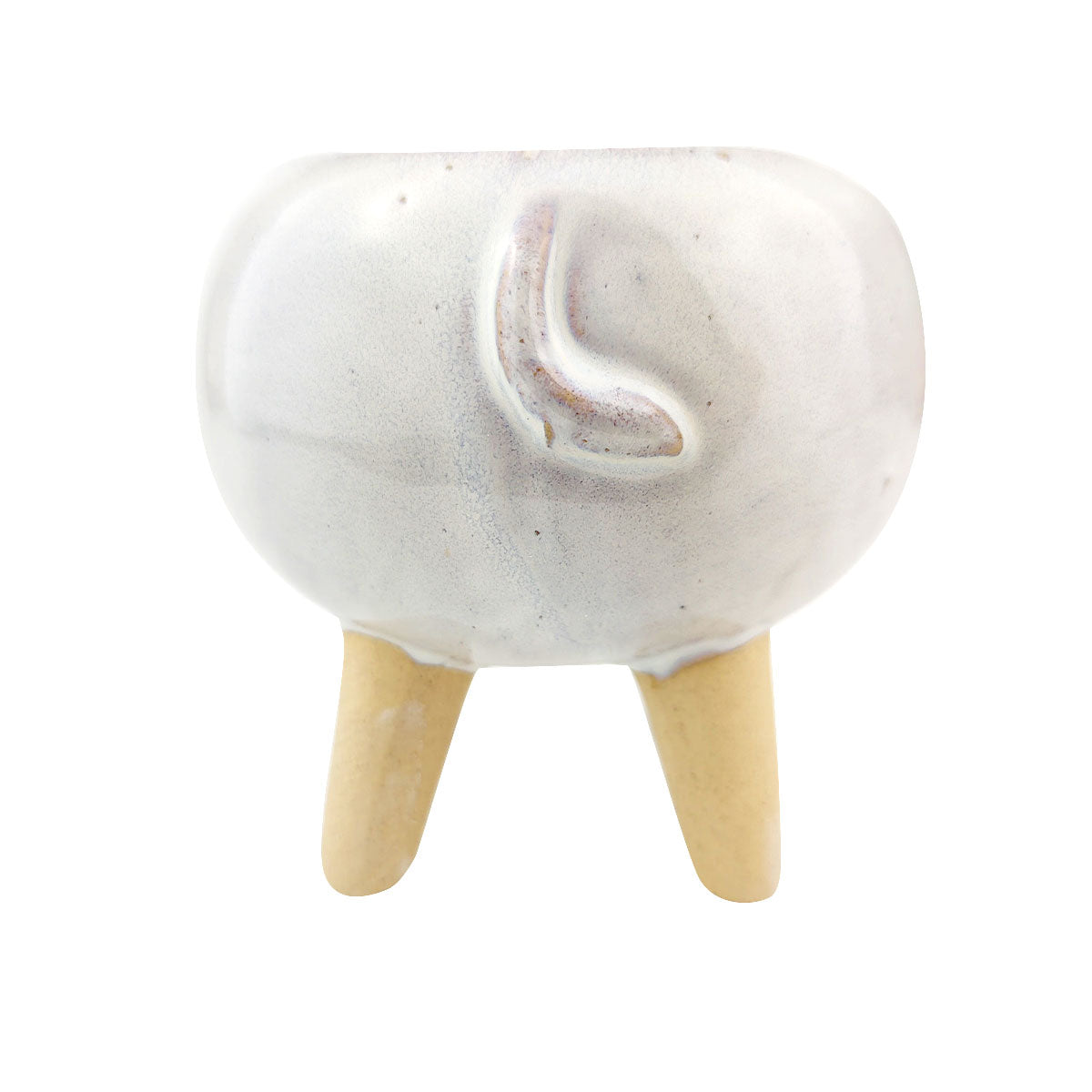 Ceramic Brown Ear Elephant Pot, Ceramic Brown Ear Elephant Pot for sale, Small Succulent and Cactus Pot, Elegant Animal Desk Decor, Home Decor Office Decor, Cute Brown Ear Elephant Pot succulent planter pot, succulent gift ideas