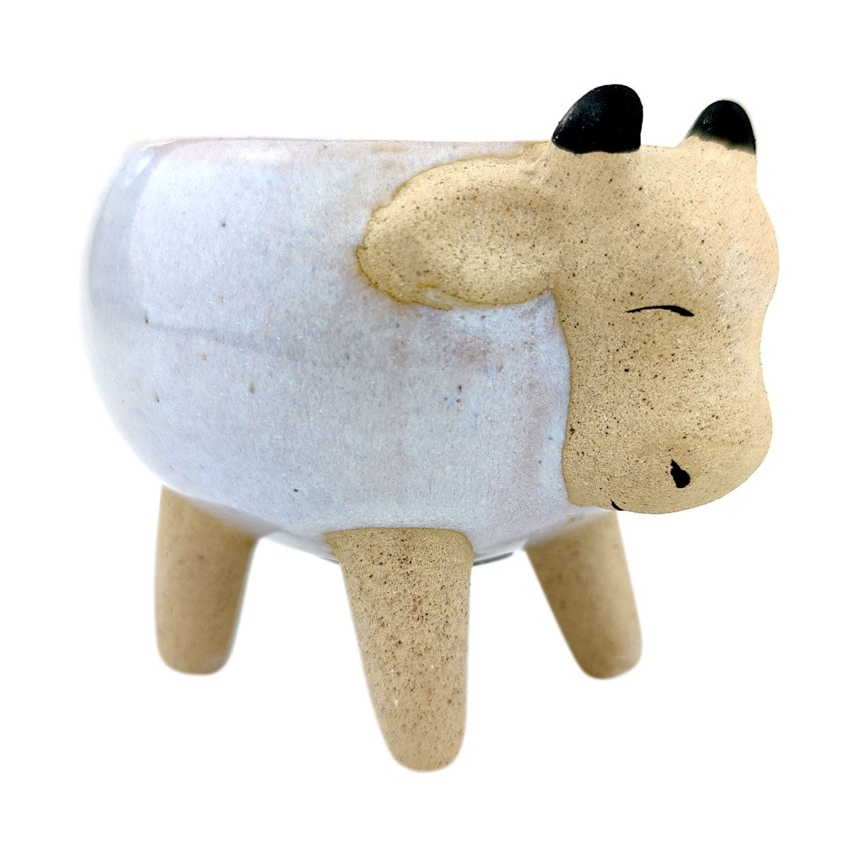 Ceramic Cow Pot for sale, Small ceramic pot for succulents and flowers, Ceramic Animal Succulent Plant Pot, Succulent gift decor ideas