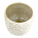 Round Vintage Pot for sale, Pot for cactus and succulent, vintage style home decor, flower pot for sale